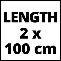 Einhell Aluminum guide rail, L700, two-piece