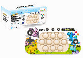 LEAN Toys Arcade Game Console Pop It with 4 Game Modes: Dinosaurs