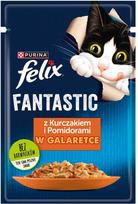 Purina Felix Fantastic Chicken + Tomato 85g
