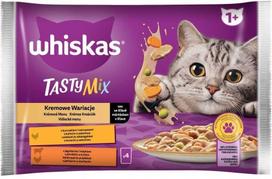 Whiskas Tasty Mix in Sauce: Chicken, Lamb, and Turkey, 4 x 85g