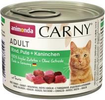 animonda Carny Adult Beef, Turkey, and Rabbit 200g