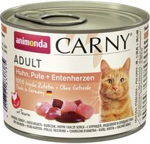 animonda Carny Adult Chicken, Turkey, and Duck hearts, 200g