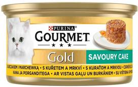 Purina Gourmet Gold Savoury Cake with Chicken and Carrot, 85g