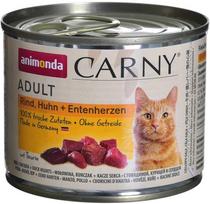 animonda Carny Adult Beef + Chicken and Duck Hearts 200g