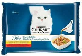 Purina Gourmet Perle Gravy Delight Chicken and Beef, 4 x 85g