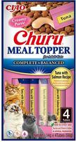 INABA Churu Meal Topper Tuna with Salmon, 4 x 14g