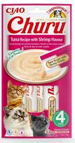 INABA Churu Tuna with Shrimp Flavor, 4 x 14g