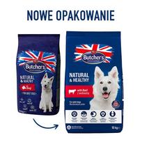 Butcher AND #x27;s BUTCHER'S Natural  AND  Healthy with beef – dry dog food – 10 kg.