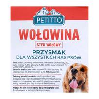 PETITTO Beef Steaks – dog treat – 500 g