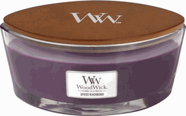 Woodwick Spiced Blackberry Ellipse scented candle, 453.6 g (76