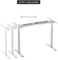 Up Up Bjorn White Adjustable Height Table Frame