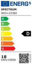 Spectrum LED T8 tube, 18W, 2600 lumens, 4000K, 28x1200