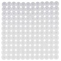 Berilo Bathmat, brick design, clear, 54x54cm