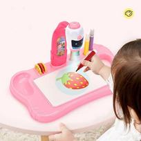 LEAN Toys Mini Projector Robot Table 2-in-1 Accessories, Pink