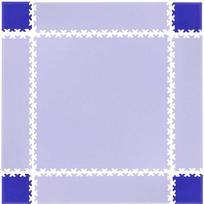 INSPORTLINE Corner Pieces for Puzzle Mat, Simple Blue, 4 Pieces.