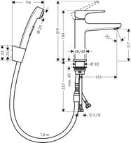 Hansgrohe Metropol Bidette Chrome 32522000