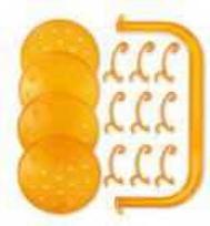 ZOLUX RodyLounge accessories, orange.