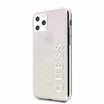 GUESS Hard Gradient Glitter Back Case for Apple iPhone 11 Pro Max, Gold-pink