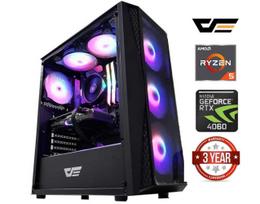 MDATA GAMING Ryzen 5 5600X, 64GB RAM, 1TB SSD, 1TB HDD, RTX 4060, no operating system