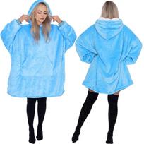 Springos Hoodie Blanket, Blue HA7319