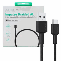 AUKEY Cable CB-CD30 USB-C to USB-A, 0.9m, Black