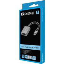 Sandberg 136-60 USB-C Gigabit Adapter, 100W PD