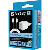 Sandberg 441-57 USB-C 20W Charger + USB-C to Lightning cable,