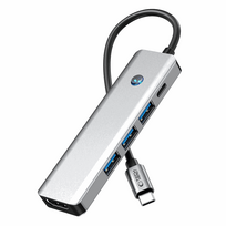 Tech-Protect Hub HB01 5-in-1 USB-C HDMI 4K PD100W Grey