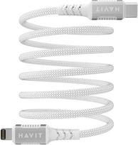 HAVIT CB6298 Magnetic USB Type C to Lightning Cable, 1m, White
