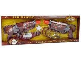 LEAN Toys Cowboy Set for Two: Cowboy Revolver, Spurs, Accessories