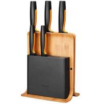 Fiskars Knife blockBamboo, plastic, stainless steel
