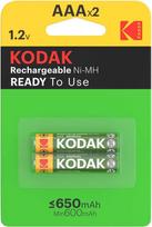 Kodak Rechargeable Ni-MH AAA batteries, 650mAh, 2-pack