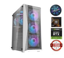 MDATA GAMING Ryzen 5 9600X, 64GB, 4TB SSD, 1TB HDD, RTX 5060, No OS, DK352, WHITE