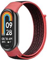 Beline Mi Band 8/9/NFC NylonLoop Strap Red/Black