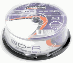 Omega BD-R 25GB 6x 25-piece pack (40898)
