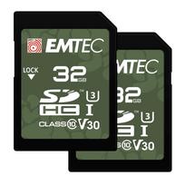 Emtec 32GB SD card, UHS-I U3 V30, outdoor, 2 pack