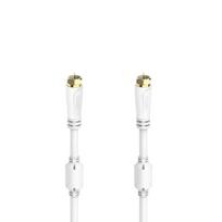 Hama SAT Connection Cable, F-Plug - F-Plug, Gold-Plated