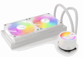 VALKYRIE A240 120mm ARGB Liquid Cooler VK-AIOA240W in white