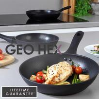 Salter BW08773 Geo Hex 3-Piece Fry Pan Set – 8", 10", and 11"