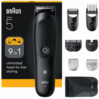 BRAUN Series 5 All-in-One Style Kit AIO5540, Hair Clipper Black, 9-in-1