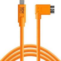Tether Tools USB-C to Micro-USB 3.0 Type B cable, 4.6 meters, orange