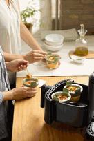Lékué Air Fryer Glass Mini Cups, Set of 4 - Transparent