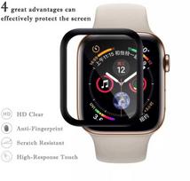 Riff Hot-bent 3D glass for Apple Watch 1/2/3/5/6/7 42mm, Black