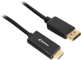 Sharkoon DisplayPort 1.2 to HDMI 4K, black, 2m