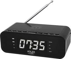 Adler Radio alarm clock AD 1192B. Radio alarm clock with wireless charging