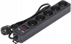 AKYGA AK-SP-05U Black surge protector
