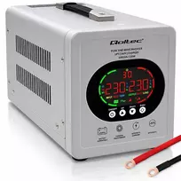 Qoltec Pure Sine Wave UPS | 1000VA/720W | 12/230V inverter with AVR | LCD | LiFePO4, AGM, GEL