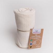 Pledas medvilninis BabyMatex SISI, 75x100 cm Ecru