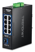 TRENDnet 9-Port Industrial 2.5G DIN-Rail Switch with 10G SFP | TI-G5091 | 0710931162905