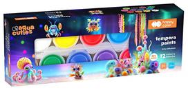 Guašas Happy Color "Aqua Cuties" 12 spalvų po 25ml